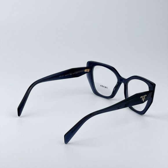 Prada Women BRAND NEW Eyeglasses Blue Crystal Cat Eye PR18WV 08Q1O1 - Picture 7 of 10